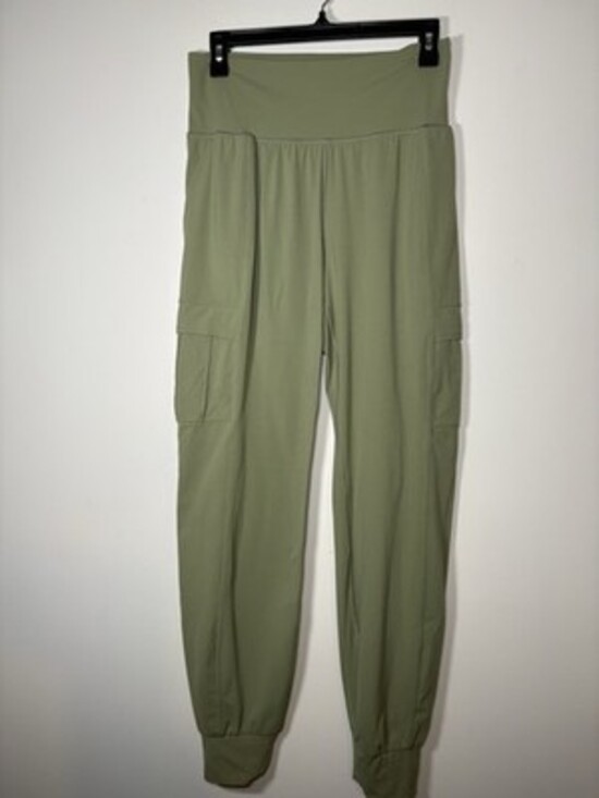 ATHLETA Medium Tall Salutation Cargo Jogger Pant Sage Green Athletic Casual - Picture 2 of 9